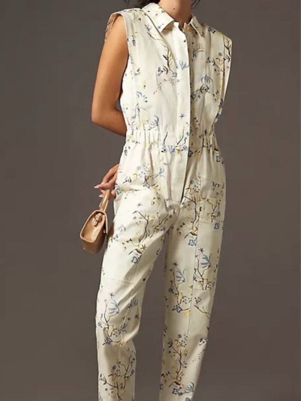 Anthropolgie Scot & Soda Floral Collared Sleeveless Cotton